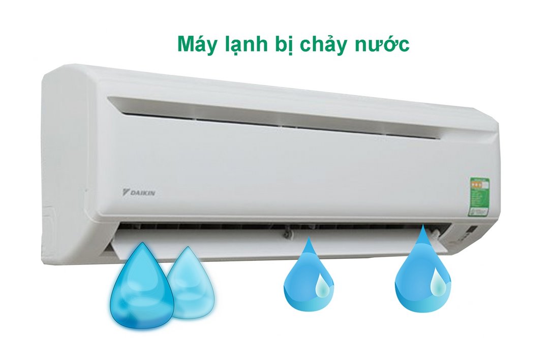 Máy lạnh bị chảy nước khiến môi trường ẩm thấp, bốc mùi hôi khó chịu