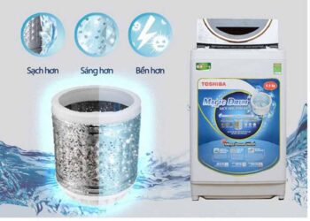 Cách vệ sinh máy giặt Toshiba bằng baking soda