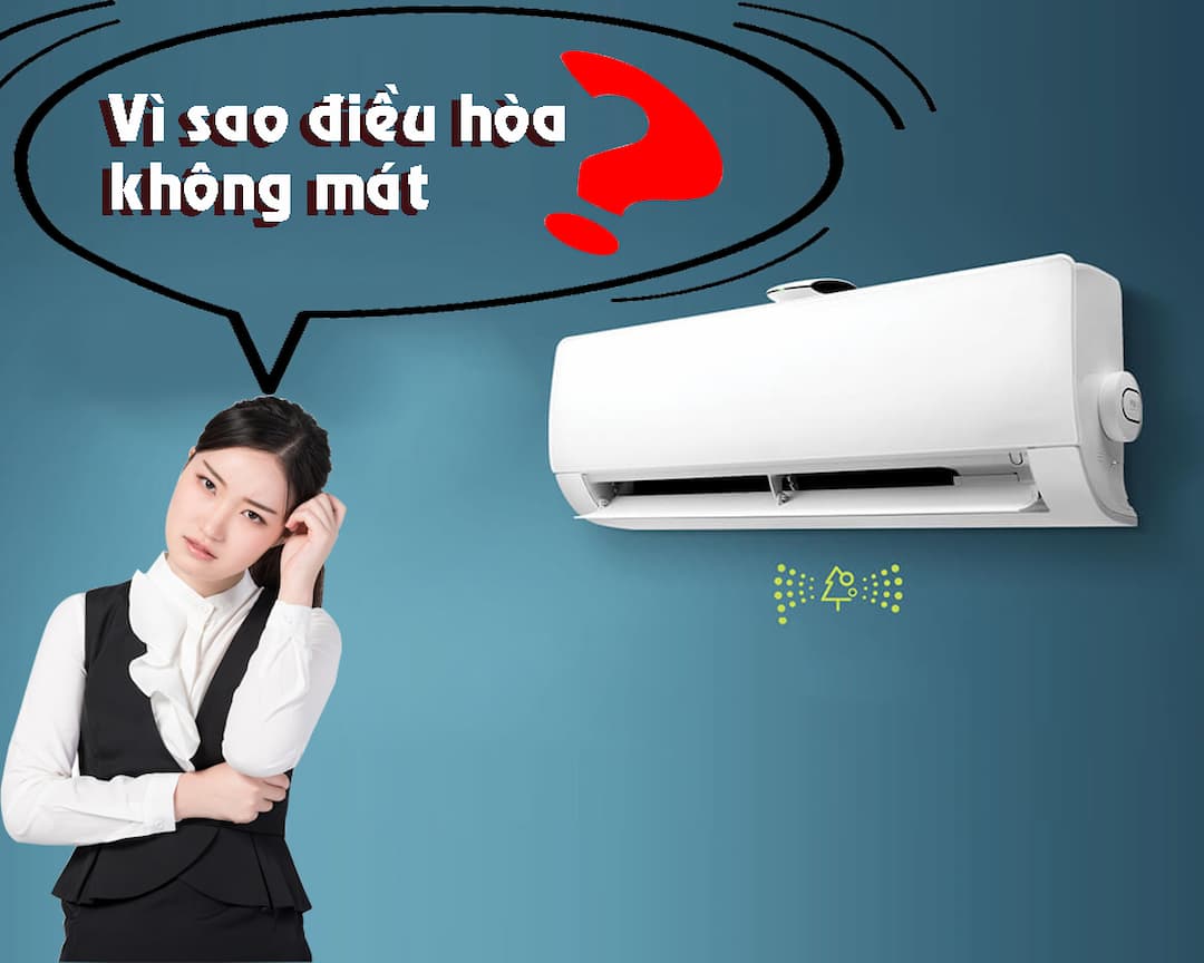 Hiện tượng điều hòa chạy nhưng không mát