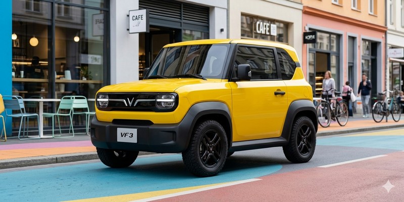 VinFast VF 3 – Mẫu xe điện mini 'quốc dân' với thiết kế nhỏ gọn